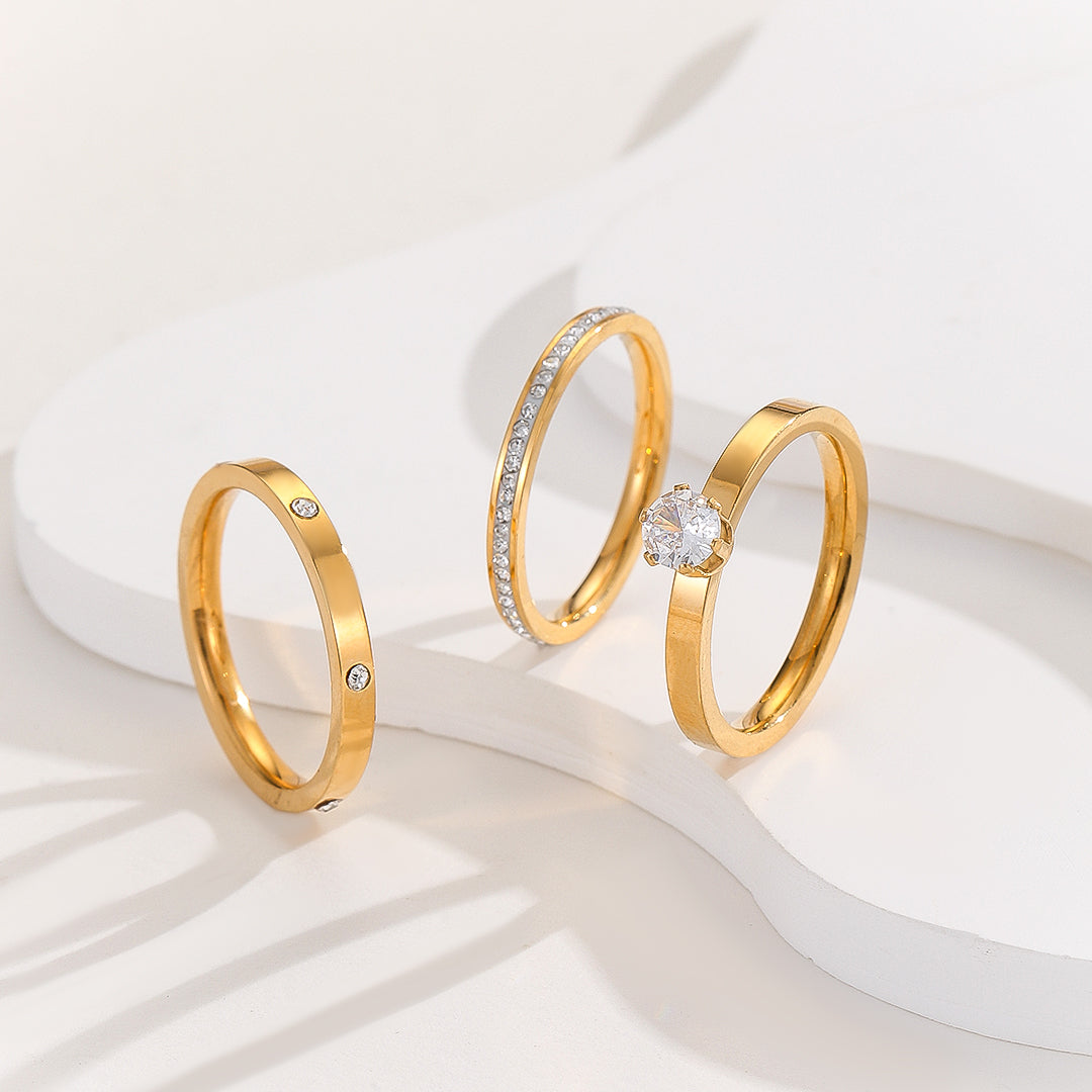 Eternistore® Minimalist Gold Rings