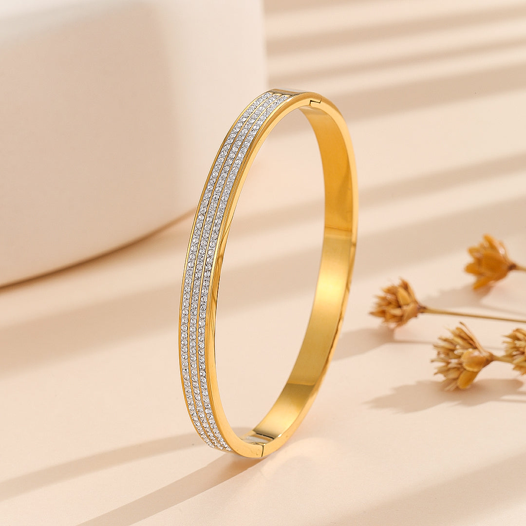 Eternistore® Azure Bliss Diamond Bangle