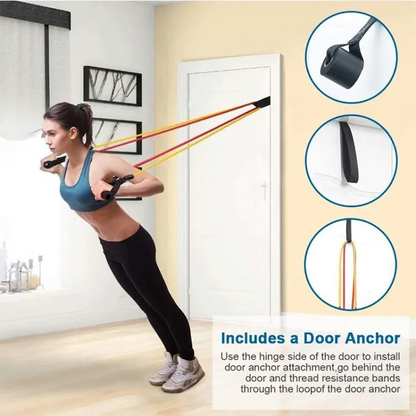 Eternistore® Power Exercise Resistance Band Set 5 In 1