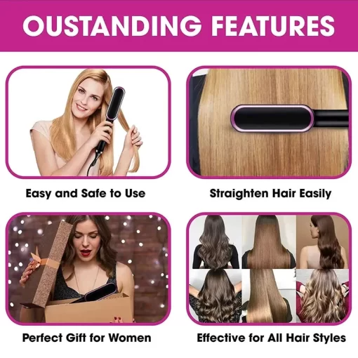 Eternistore® 2-in-1 HAIR STRAIGHTENER COMB