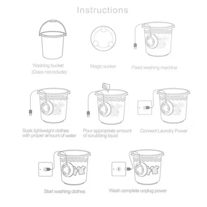 Eternistore® 3 In 1 Mini Washing Machine Portable Rotating washer